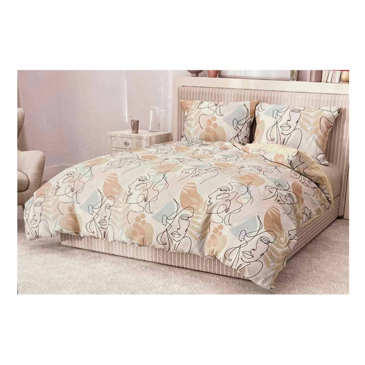 LE VIE DEL COTONE Parure Copripiumino in percalle di cotone MATRIMONIALE collezione Color Trend  art. EXOTIC