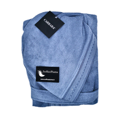 mirabello carrara accappatoio spugna cappuccio 1