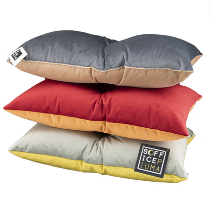 reever domus cuscini arredo velluto doppia faccia 30 50 rettangolari piccoli gold 55