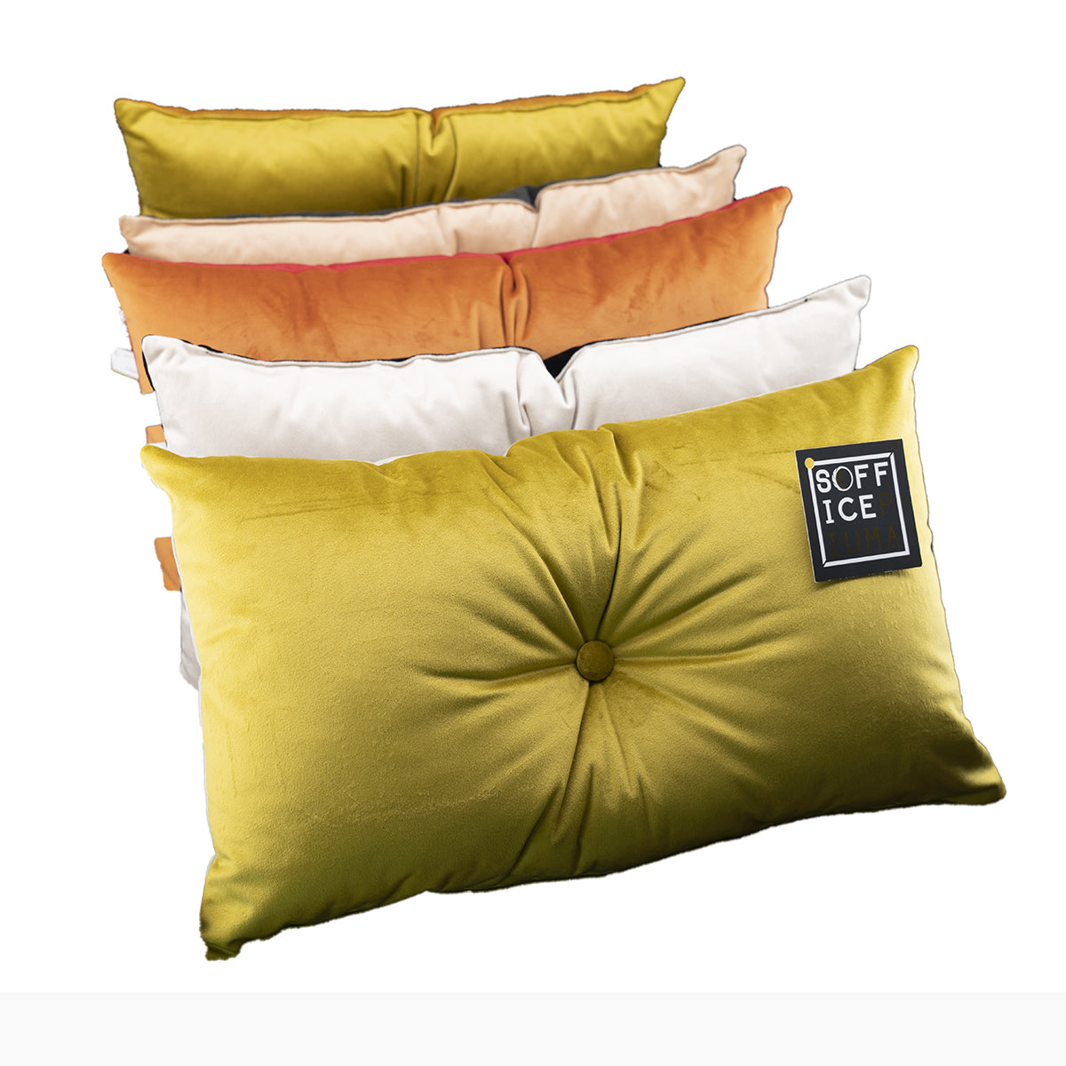 reever domus cuscini arredo velluto doppia faccia 30 50 rettangolari piccoli sabbia nero 99