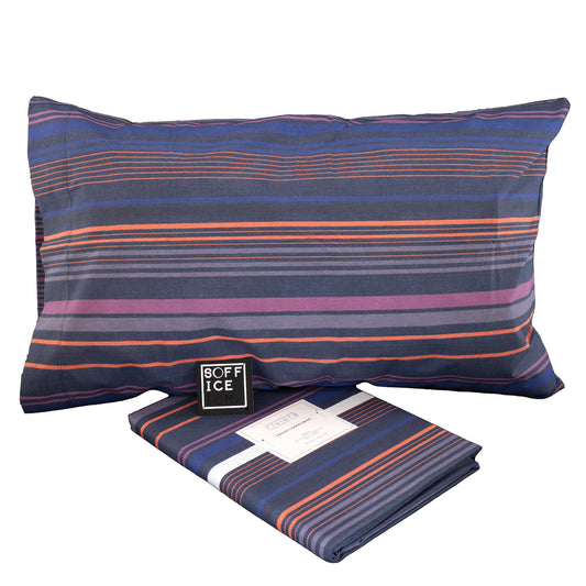 riviera parure copripiumino matrimoniale piazza mezzo singolo fantasia sconto outlet offerta blu naturale