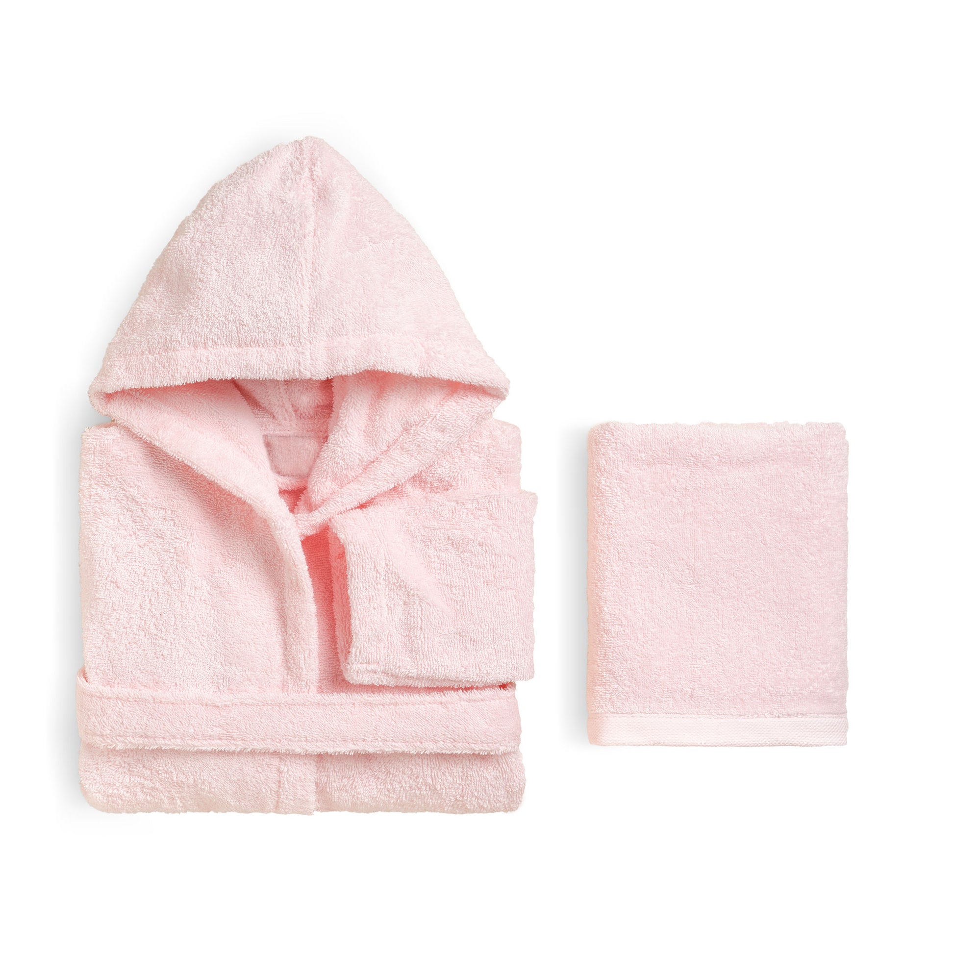 rosa biancoperla accappatoio asciugamani set kids Perla. Bimbo sofficepiuma