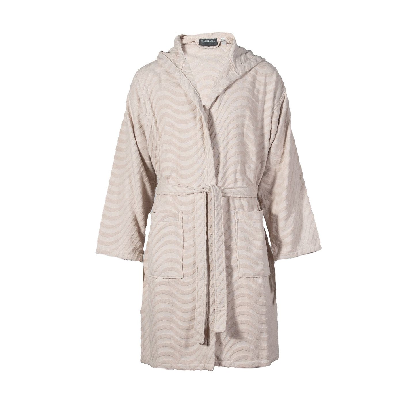 MIRABELLO CARRARA Accappatoio in spugna con cappuccio art. MURANO