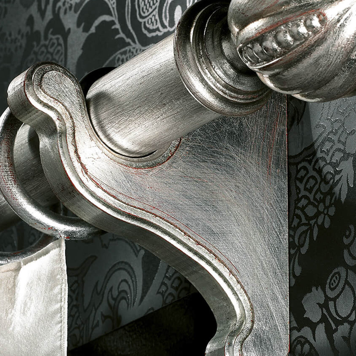 Casa Valentina bastone scorritenda in Legno diam. 50mm con anelli art. SISSI