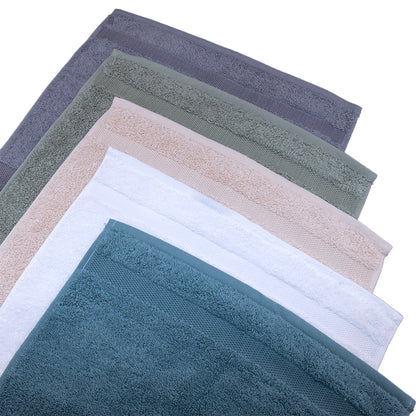 set asciugamani top ranger SPUGNA LAVETTE SOFFICEPIUMA bagno monouso ospiti salviette ottanio tutte