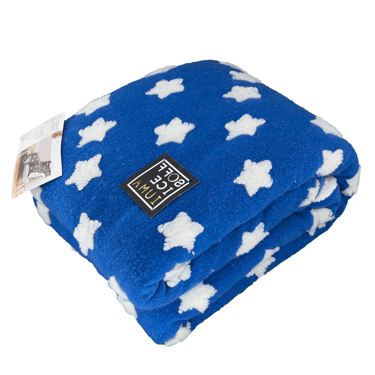 soffice piuma PLAID matrimoniale singolo piazzemezzo tinta unita ecopelliccia furry grigio stelle strisce nuit blu