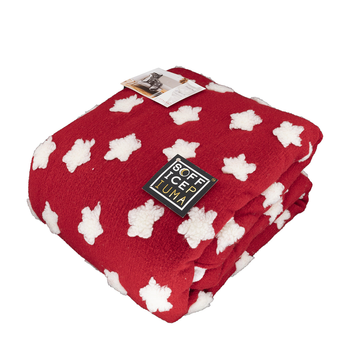 soffice piuma PLAID matrimoniale singolo piazzemezzo tinta unita ecopelliccia furry grigio stelle strisce nuit