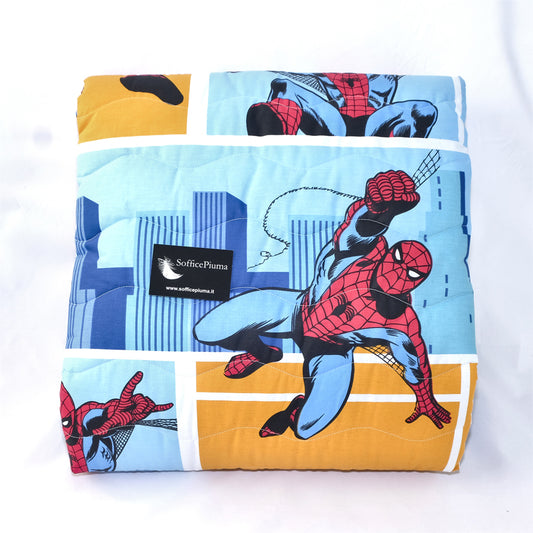 soffice piuma marvel comics uomo ragno spider man lenzuolo copripiumino trapuntino 5