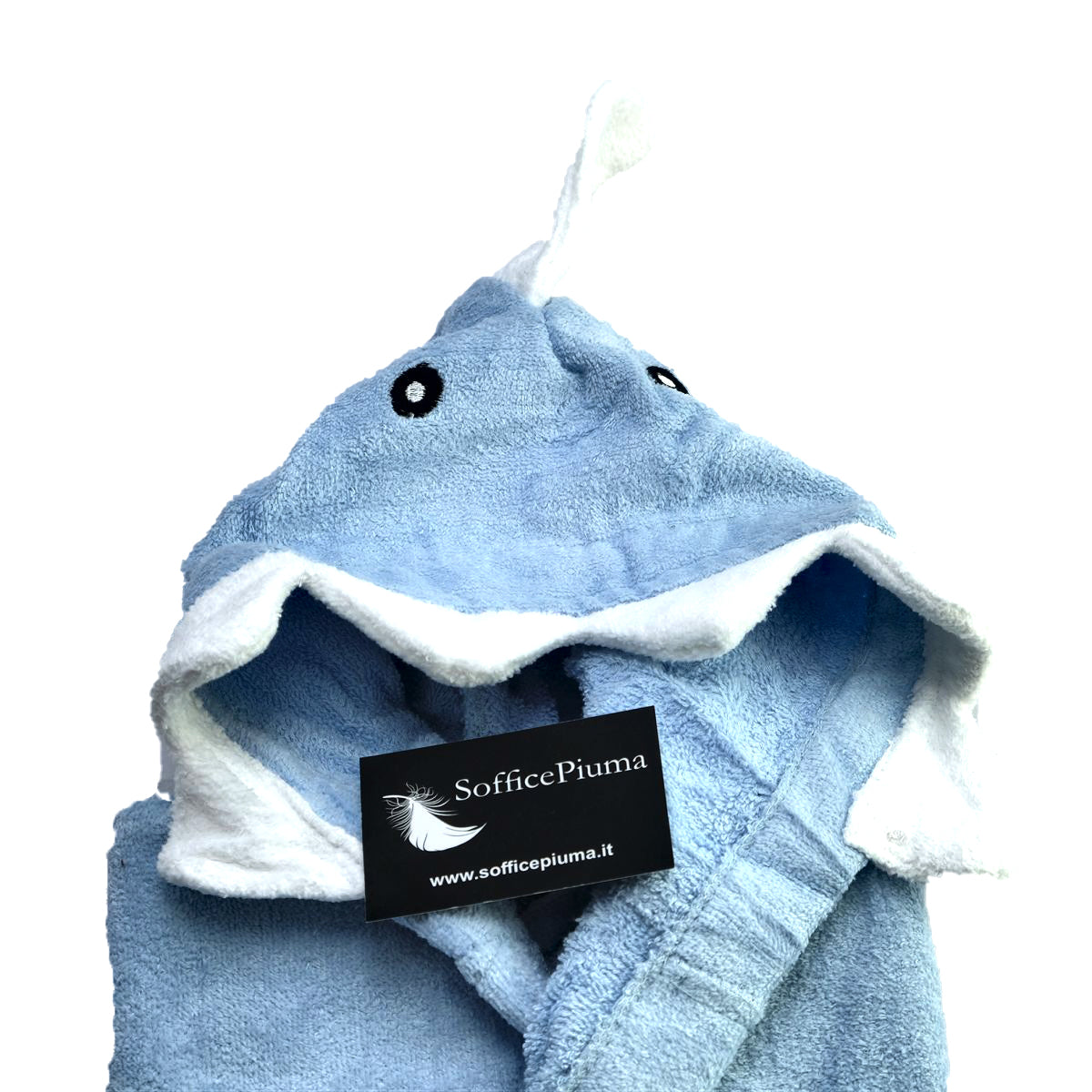 soffice piuma soffice piuma accappatoio neonato bambino bambina shark squalo 5 1583259489 thumbs 1200 1