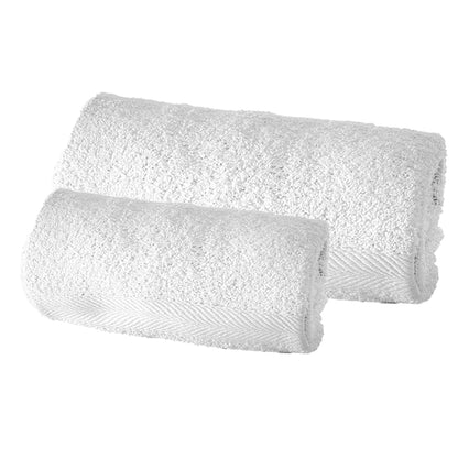 sofficepiuma 1 coppia spugna abbraccio 100 cotone bagno telo doccia oeko tex bianco