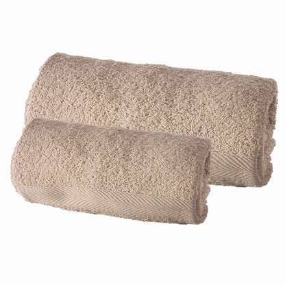 sofficepiuma 1 coppia spugna abbraccio 100 cotone bagno telo doccia oeko tex tortora