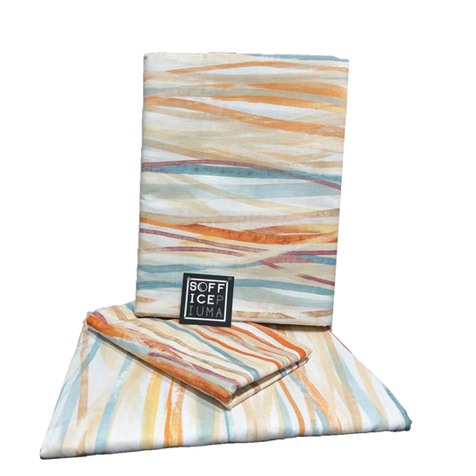 sofficepiuma 2 via roma 60 mae completo copripiumino matrimoniale geometrico MARAYA offerta sconto outlet