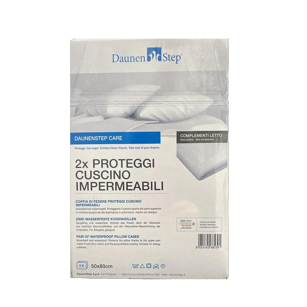 sofficepiuma IMPERMEABILE daunenstep copriguanciale impermeabile