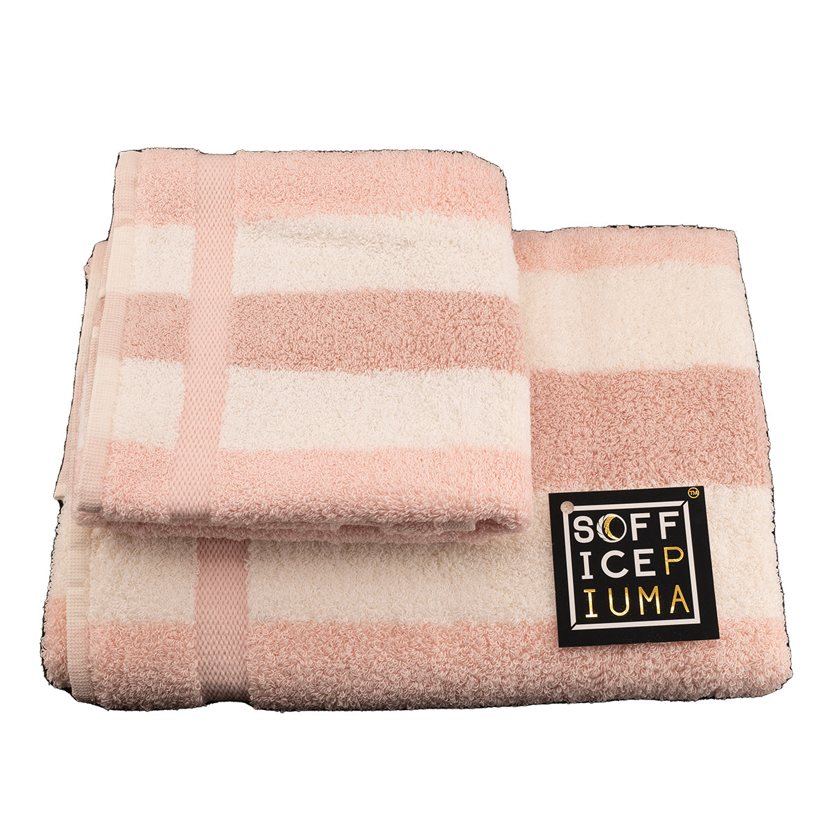 sofficepiuma asciugamani spugna idrofila 100 puro cotone offerta sconto outlet qualita asciugare bagno lavette smeraldo righe grandi rosa