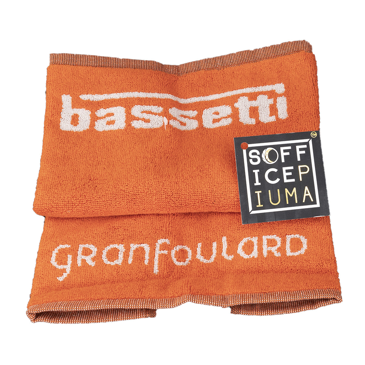 sofficepiuma bassetti granfoulard asciugamano lavetta telo bagno shades spugna asciugamani arancio