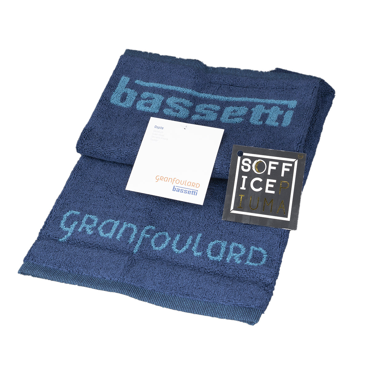 sofficepiuma bassetti granfoulard asciugamano lavetta telo bagno shades spugna asciugamani blu b1