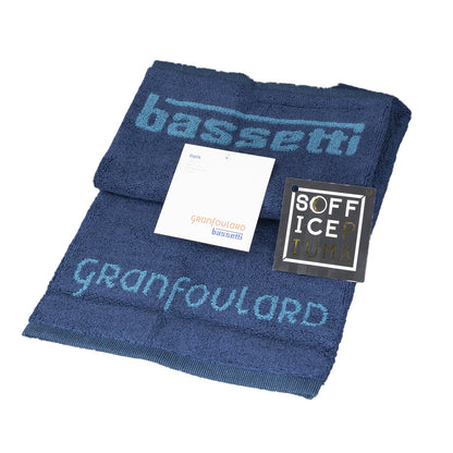 sofficepiuma bassetti granfoulard asciugamano lavetta telo bagno shades spugna asciugamani blu b1