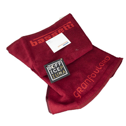 sofficepiuma bassetti granfoulard asciugamano lavetta telo bagno shades spugna asciugamani rosso r1