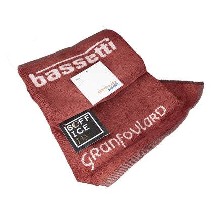 sofficepiuma bassetti granfoulard asciugamano lavetta telo bagno shades spugna asciugamani rosso terra siena 6