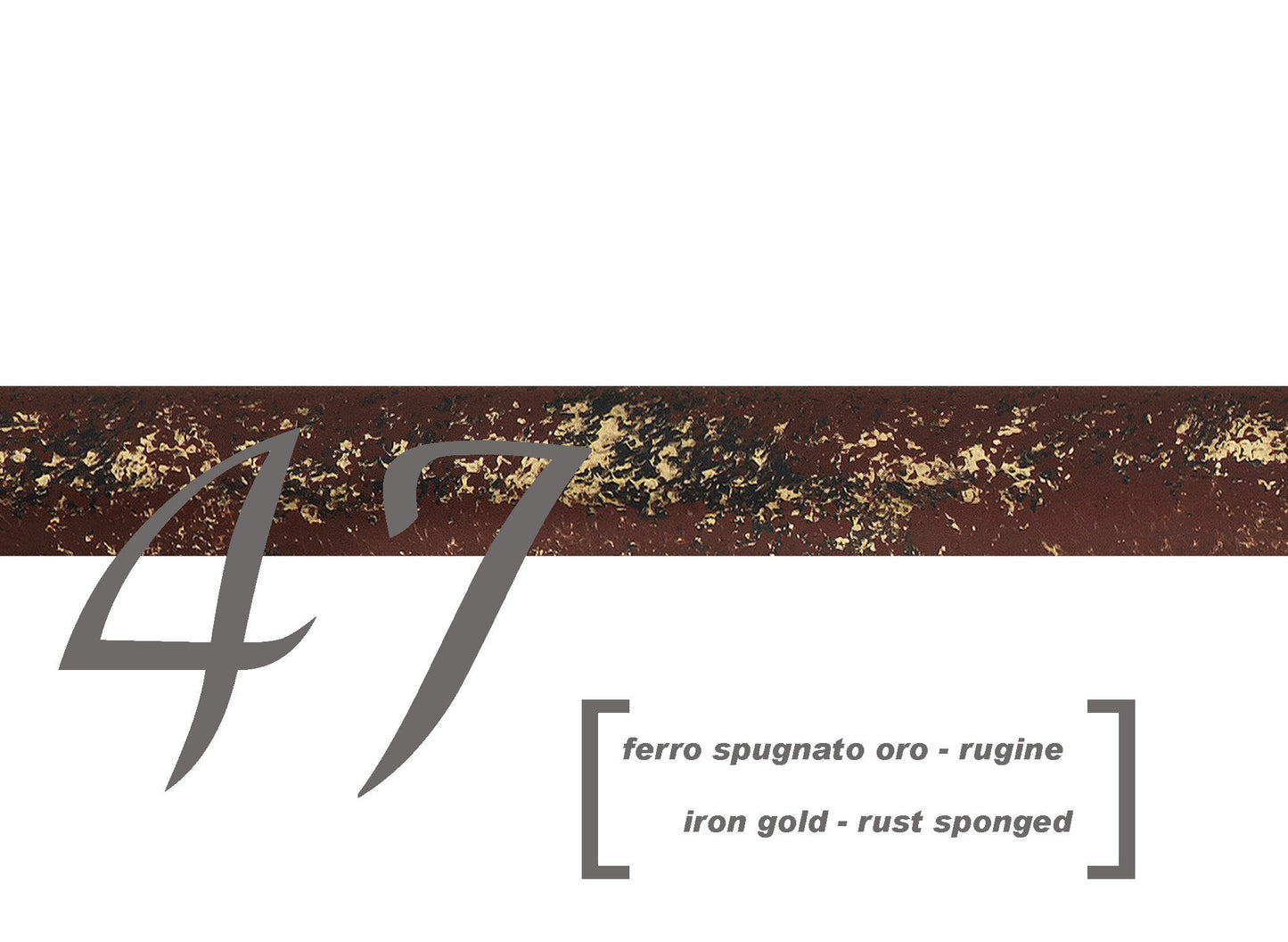 sofficepiuma bastone ferro battuto scaglioni casa valentina alta qualita finitura ferro spugnato oro