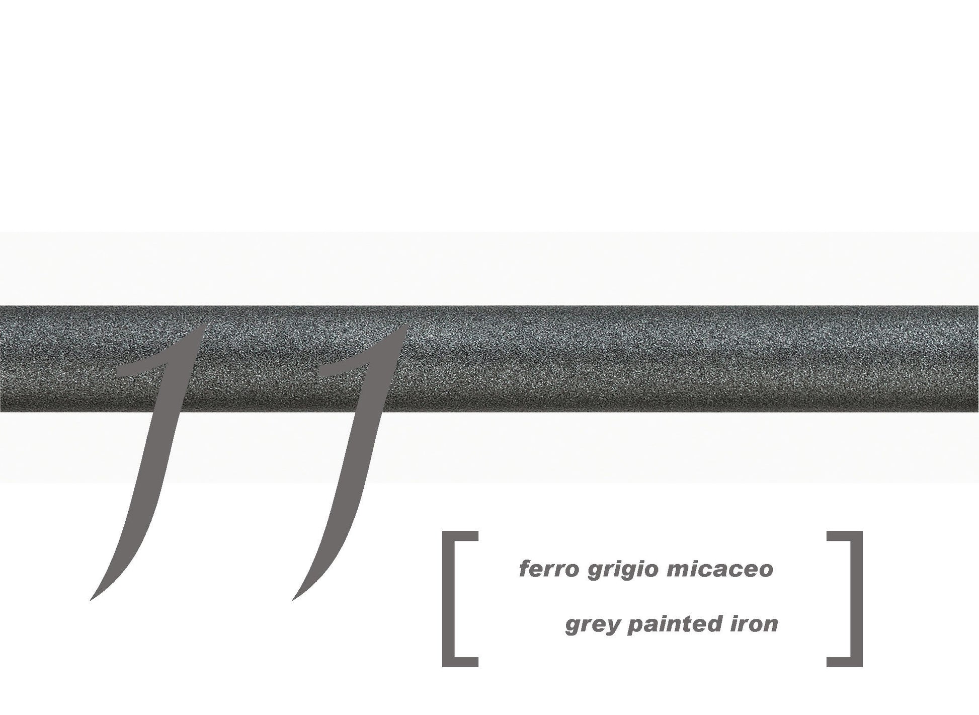 sofficepiuma bastone ferro battuto scaglioni casa valentina alta qualita finitura nero grigio micaceo