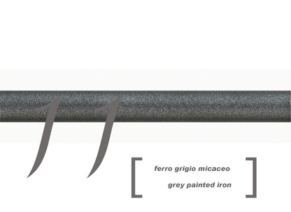 sofficepiuma bastone ferro battuto scaglioni casa valentina alta qualita finitura nero grigio micaceo