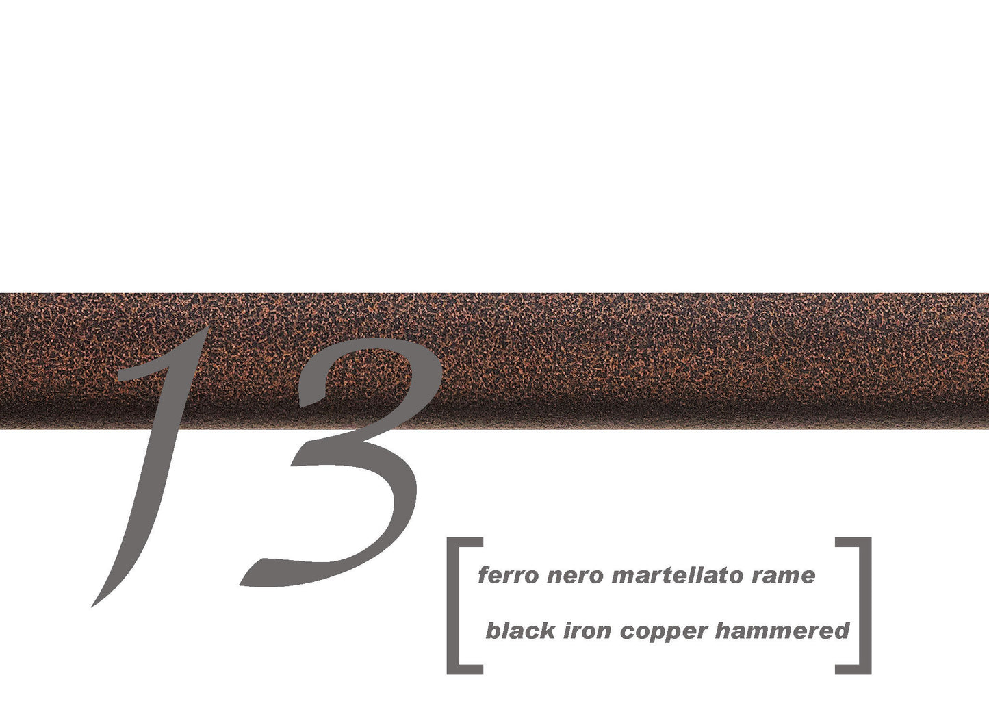 sofficepiuma bastone ferro battuto scaglioni casa valentina alta qualita finitura nero micaceo