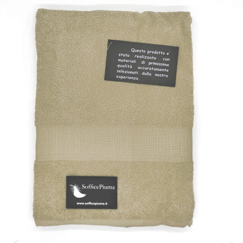 sofficepiuma coppia asciugamani diamante AVORIO