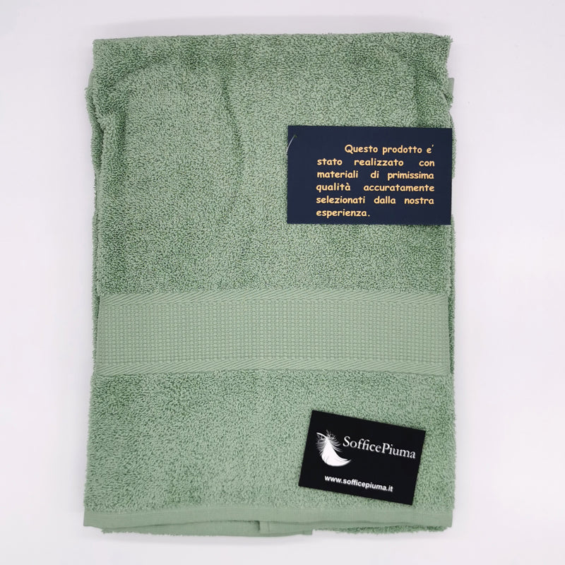 sofficepiuma coppia asciugamani diamante pistacchio