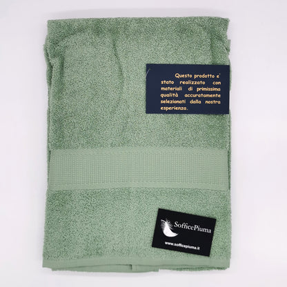 sofficepiuma coppia asciugamani diamante pistacchio