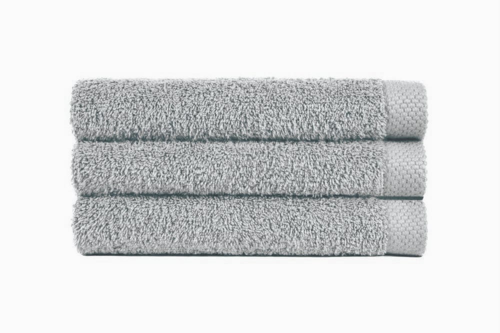 sofficepiuma coppia asciugamani pure tinta unita celeste