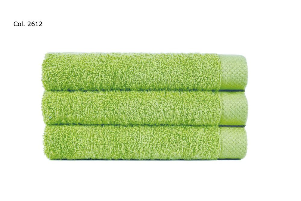 sofficepiuma coppia asciugamani pure tinta unita pistacchio