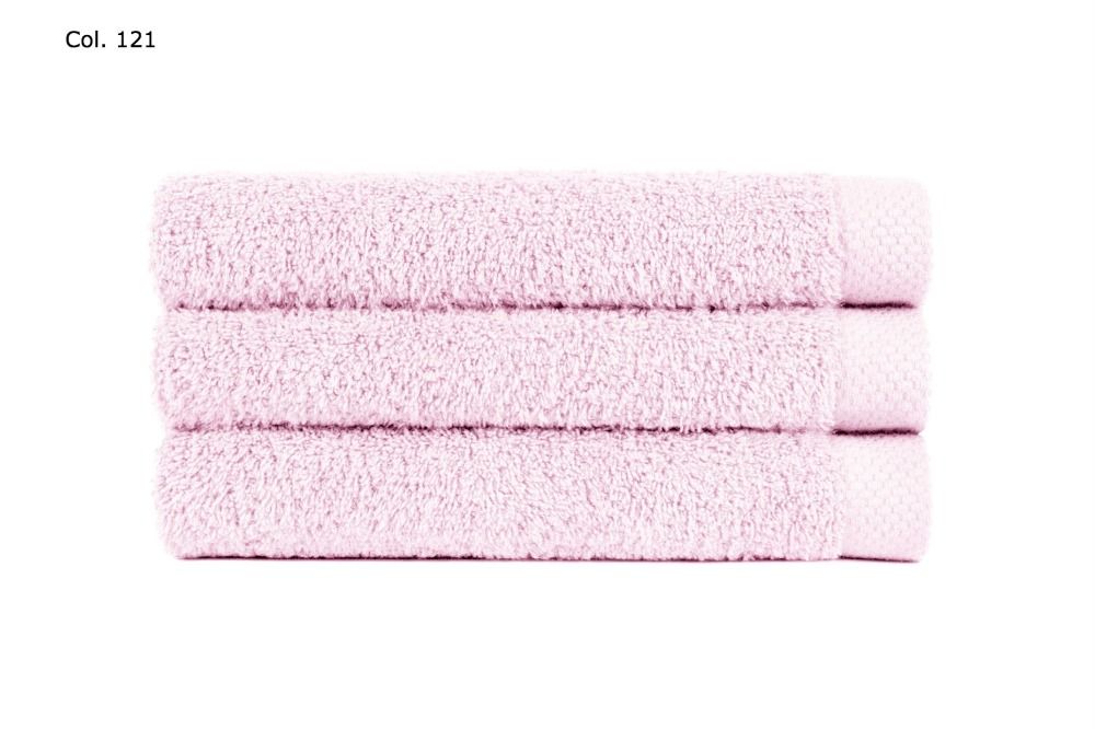 sofficepiuma coppia asciugamani pure tinta unita rosa
