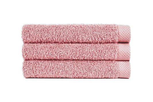 sofficepiuma coppia asciugamani pure tinta unita salmone