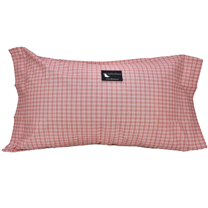 sofficepiuma coppia federe unite oxford quadro corallo