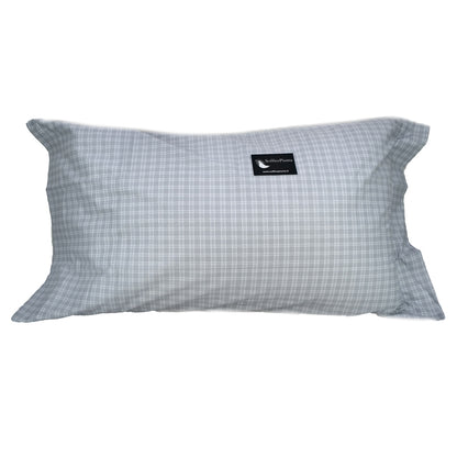 sofficepiuma coppia federe unite oxford quadro tortora