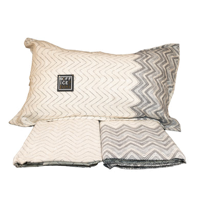 MAE' by Via Roma 60 Completo Letto Piazza e Mezzo  Flanella di puro cotone percalle art. CHEVRON