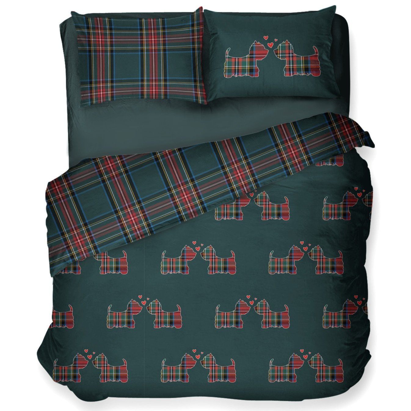 sofficepiuma daunex copripiumino parure CUCCIOLI VERDE