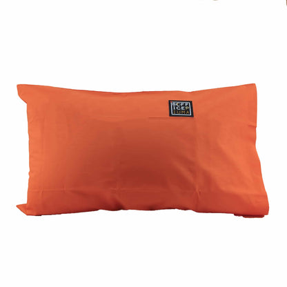 sofficepiuma federe copripiumino lenzuolo sotto angoli cotone colori personalizzati arancio