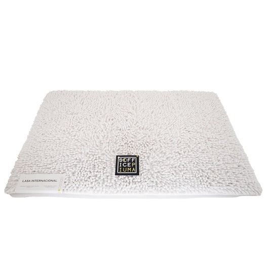 sofficepiuma lasa tappeto bagno spugna bianco