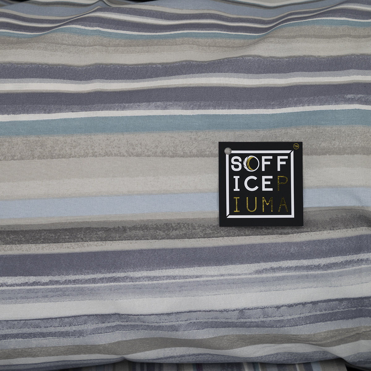 sofficepiuma lenzuola copripiumino matrimoniale singolo piazza mezzo nara rigato blu bluette celeste salmone sconto 00