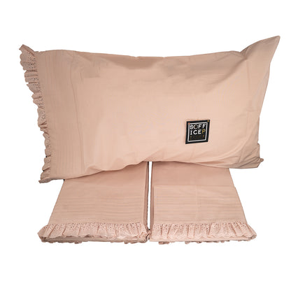 sofficepiuma lenzuola copripiumino matrimoniale singolo piazza mezzo ricamato gala galetta rosa classico sconto 999