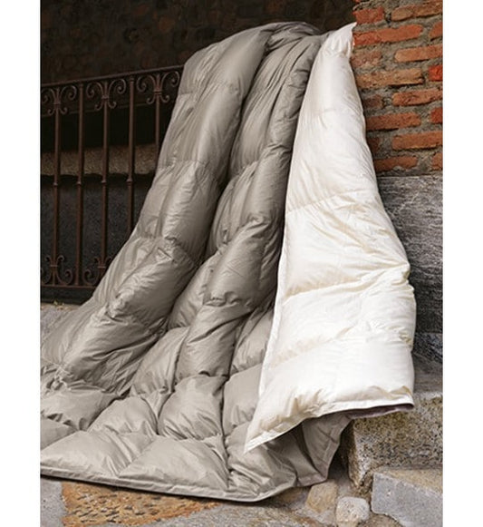 sofficepiuma molina trapunte piumino oca CLASSIC UNITO TORTORA