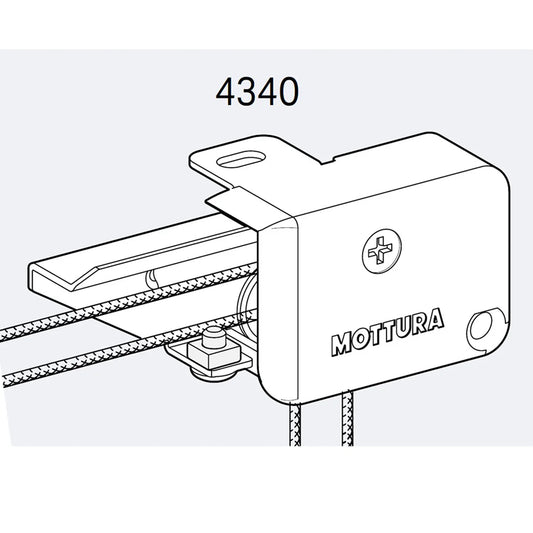 Mottura coppia carrucole bianche per slalom 430 art. 4340