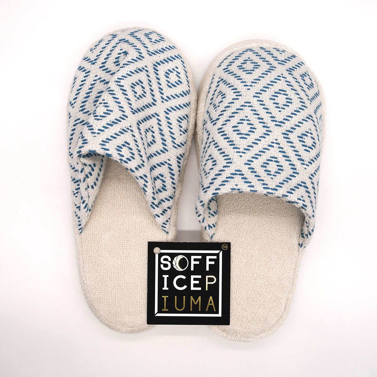 sofficepiuma pantofole bagno cotone 1