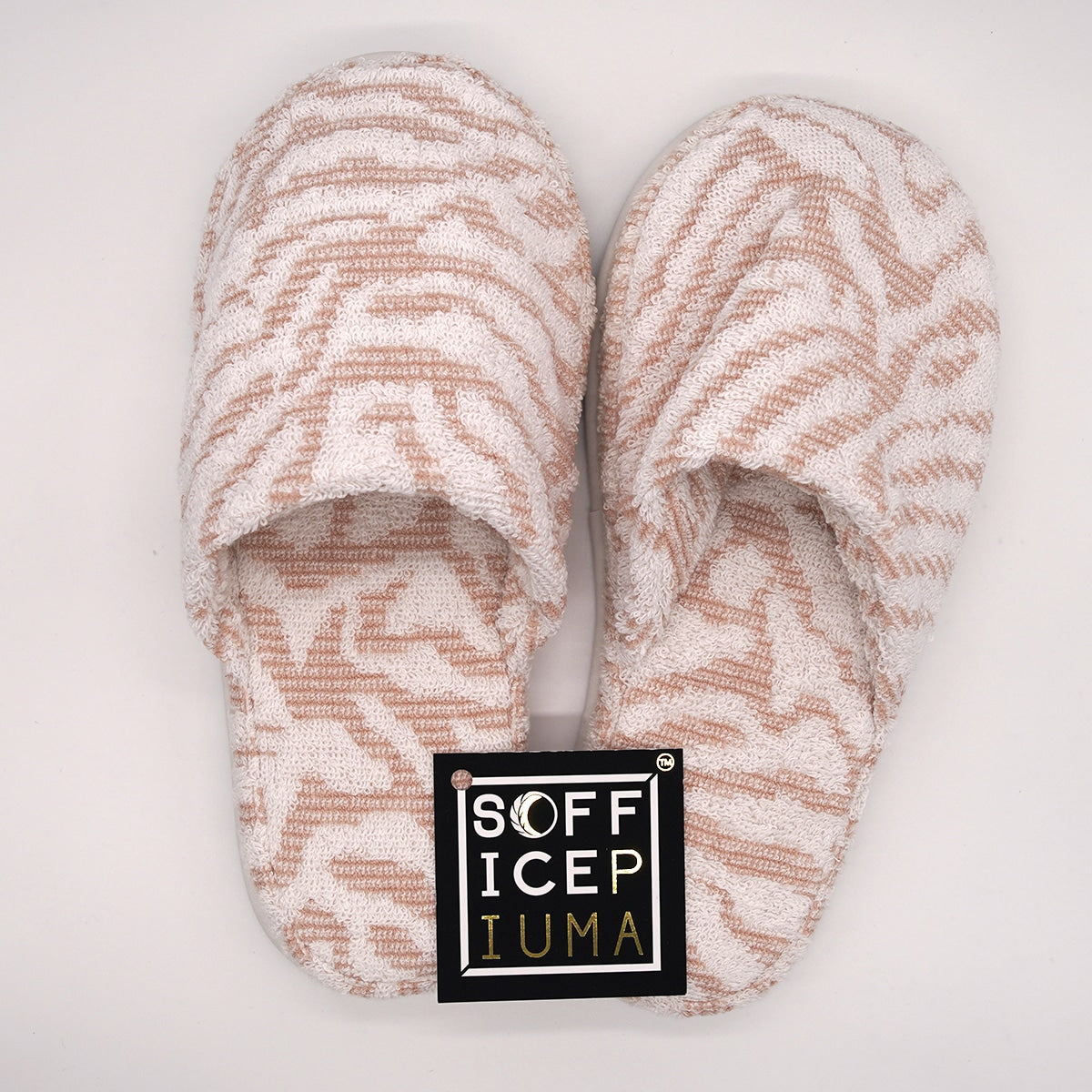 sofficepiuma pantofole bagno cotone 1100