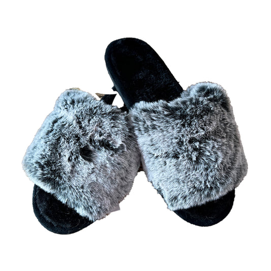 sofficepiuma pantofole ciabatte spugna ecopelliccia daunex antartic grigio scruro