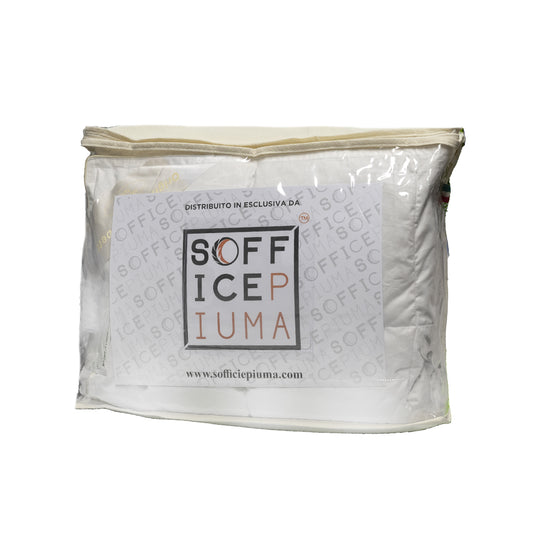 sofficepiuma piumono oca medio pesante leggero matrimoniale singolo piazza mezzo bronze grade silver gold offerta sconto promo asola pack