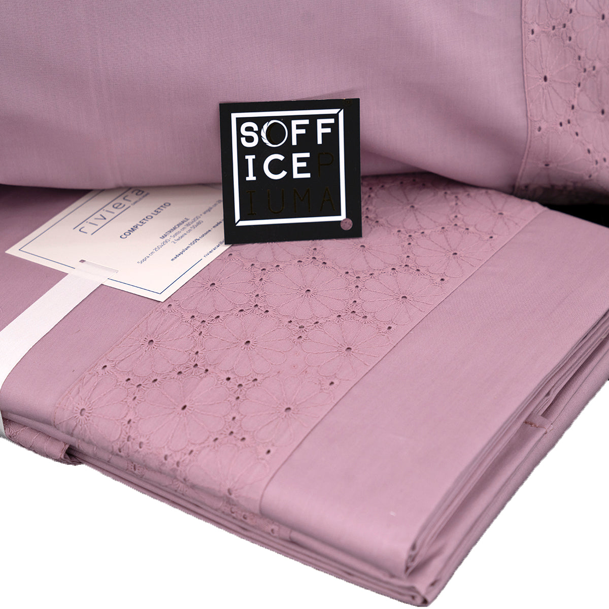 sofficepiuma riviera completo letto lenzuolo matrimoniale fantasia righe naya fronte