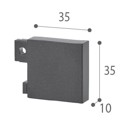 Scaglioni Binario alluminio per montaggio tende rettangolare 35 x 10 mm art. Amalia con sistema cripto